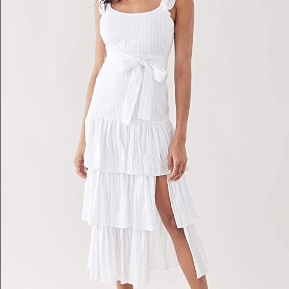 Likely White Maxi Tiered Dress